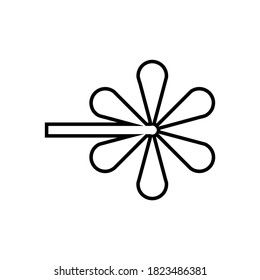 Line good luck Right Icon Design Vector