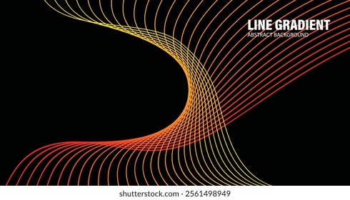 line gradient abstract background design