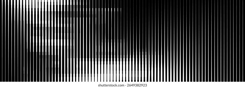 Line gradient background with stripe transition effect. Black vertical stripe pattern for print, cover, design template. Vector horizontal simple banner