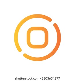 Line Gradient Icon Logo-Symbol Vektor Isolate, Netzwerk-und Technologie-Symbol - Set.Geeignet für Web-Design,Logo,App