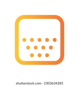 Line Gradient Icon Logo-Symbol Vektor Isolate, Netzwerk-und Technologie-Symbol - Set.Geeignet für Web-Design,Logo,App