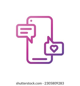 Line Gradient Icon Logo-Symbol Vektor Isolate, Benutzeroberfläche Symbol - Set.Geeignet für Web-Design,Logo,App