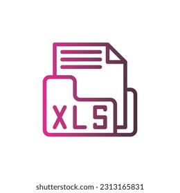 Line Gradient Icon Logo-Symbol Vektor Isolate,Format Text Symbol - Set.Geeignet für Web Design,Logo,App