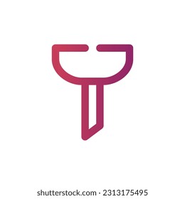 Line Gradient Icon Logo-Symbol Vektor Isolate,User Interface Icon - Set.Geeignet für Web Design,Logo,App