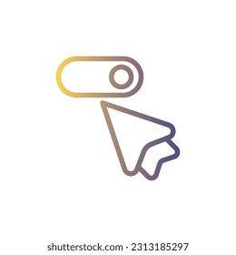 Line Gradient Icon Logo Ilustration Vektor Isolate,User Interface Icon - Set.Suitable for web Design,Logo,App