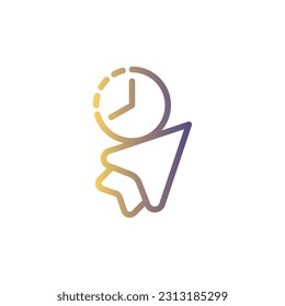 Line Gradient Icon Logo-Symbol Vektor Isolate,User Interface Icon - Set.Geeignet für Web Design,Logo,App