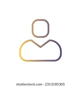 Line Gradient Icon Logo-Symbol Vektor Isolate,User Interface Icon - Set.Geeignet für Web Design,Logo,App