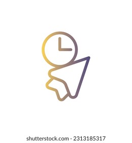 Line Gradient Icon Logo-Symbol Vektor Isolate,User Interface Icon - Set.Geeignet für Web Design,Logo,App