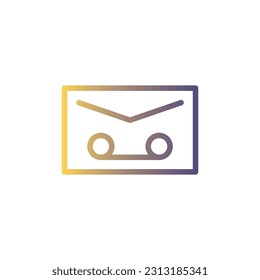 Line Gradient Icon Logo-Symbol Vektor Isolate,User Interface Icon - Set.Geeignet für Web Design,Logo,App