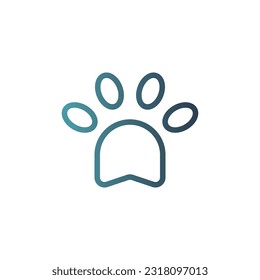 Line Gradient Icon Logo-Symbol Vektor Isolate,User Interface Icon - Set.Geeignet für Web Design,Logo,App