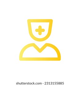Logo-Illustration für Linie Gradient Vektor Isolate, Krankenhaus- und Gesundheitssymbol - Set.Geeignet für Webdesign,Logo,App