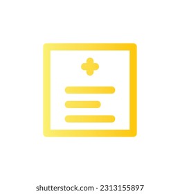 Line Gradient Logo Ilustration Vektor Isolate,hospital and health Icon - Set.Suitable for web Design,Logo,App