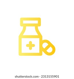 Logo-Illustration für Linie Gradient Vektor Isolate, Krankenhaus- und Gesundheitssymbol - Set.Geeignet für Webdesign,Logo,App
