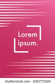 Line Gradient Pink Background Geometric Patterns Fade Template
