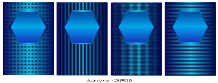 Line gradient texture for minimal dynamic cover design.
