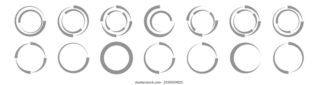 Line gradient vortex loading icon, Progress circular loader, Vector illustration.