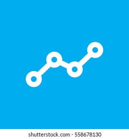 line graph icon illustration isolated vector sign symbol