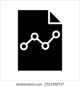 line graph icon on white background