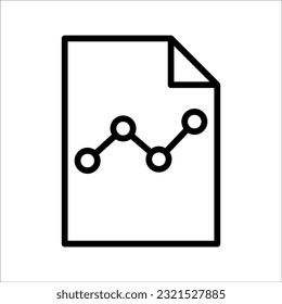 line graph icon on white background