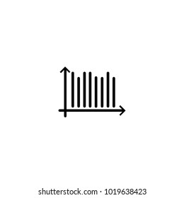 line graph icon. sign design
