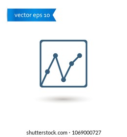 line graph. line graph icon. sign design. Vector EPS 10.