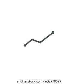 line graph icon. sign design