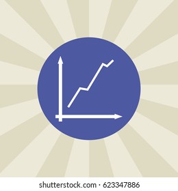 line graph icon. sign design. background