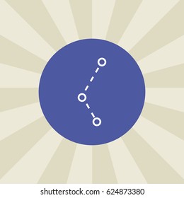 line graph icon. sign design. background