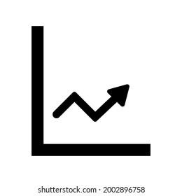 Icono de gráfico de línea.chart,up (ilustración vectorial)
