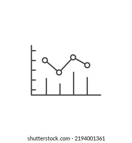 line graph icons  symbol vector elements for infographic web