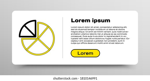 Line Graph, schedule, chart, diagram, infographic, pie graph icon isolated on white background. Colorful outline concept. Vector