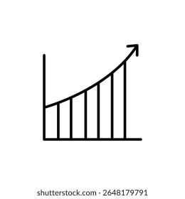 Line Graph Showing Increasing Growth Trends On Transparent Background
