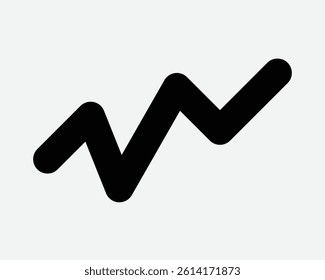 Line Graph Statistics Upward Trend Bull Market Stock Share Price Profit Sales Economic Projection Financial Analysis Revenue Improvement Graphic Vector