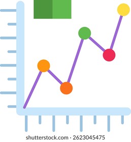 Line graph Line vector Icon Design
