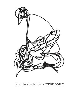 line, graphic, abstract, background, black, scratch, children, kids, vector, one,one line,