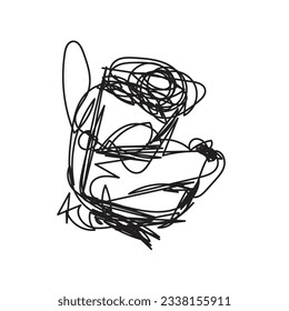 line, graphic, abstract, background, black, scratch, children, kids, vector, one,one line,
