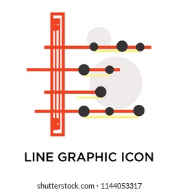Line graphic icon vector isolated on white background for your web and mobile app design, Line graphic logo concept