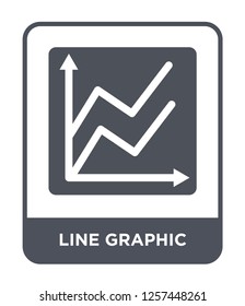 line graphic icon vector on white background, line graphic trendy filled icons from Measurement collection, line graphic icon vector on white background, simple element illustration