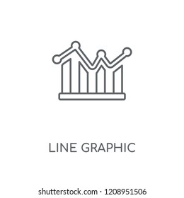 Line graphic linear icon. Line graphic concept stroke symbol design. Thin graphic elements vector illustration, outline pattern on a white background, eps 10.