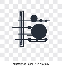 Line graphic vector icon isolated on transparent background, Line graphic logo concept