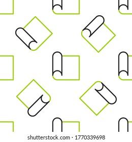 Line Graphing paper for engineering icon isolated seamless pattern on white background.  Vector Illustration