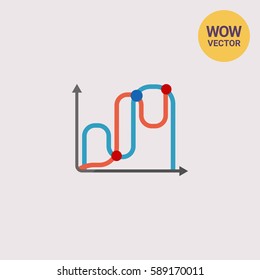 Line graphs icon