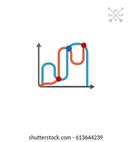 Line graphs icon