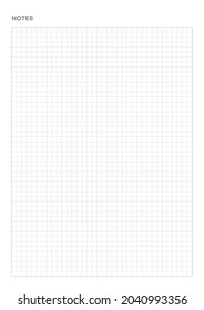 Ilustración de la plantilla de documento de cuadrícula de línea para papel de imagen, programación, planificador, diario, etc.