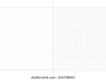 Line Grid Document Template Illustration For Memo, Schedule, Planner, Diary Etc. Grid Paper.