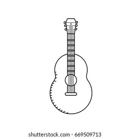 line guitar musical instrument to play music