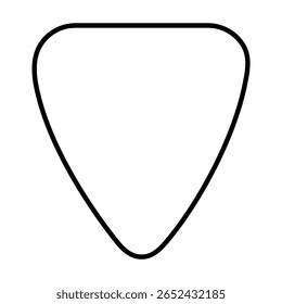 Línea de la guitarra escoge el icono del Vector aislado