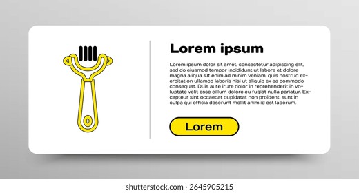 Line Hair brush for dog and cat icon isolated on white background. Brush for animal fur. Pet accessory. Colorful outline concept. Vector