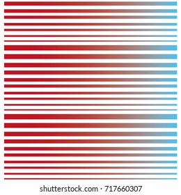 Line halftone blue and red gradient effect. Modern background design. Stylish geometric lattice. Vector  pattern