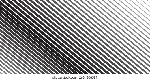 Line halftone gradation texture. Fading horizontal stripe gradient background. Repeating pattern backdrop. modern eps 10